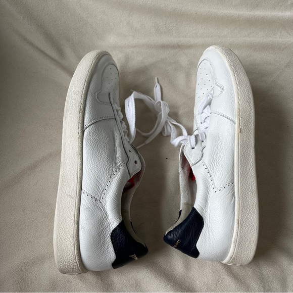 Paul Green White Sneakers with Navy and Red Accents - Picture 7 of 11